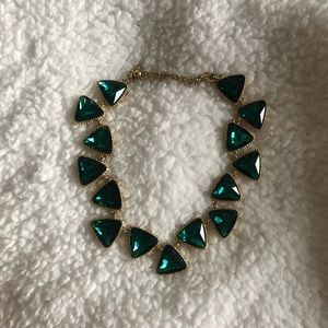 Emerald green necklace